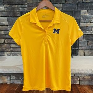 Nike Michigan Women’s Golf Polo - Maize